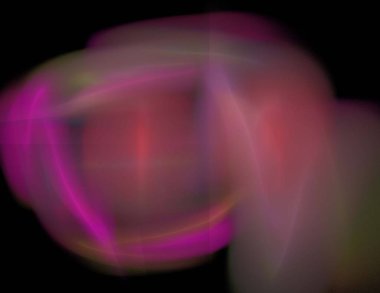 Siyah Renk Üzerine Bir Dijital Fraktal Resmi