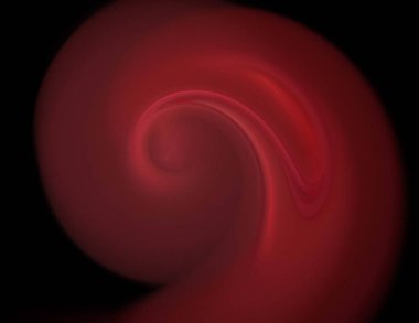 Siyah Renk Üzerine Bir Dijital Fraktal Resmi