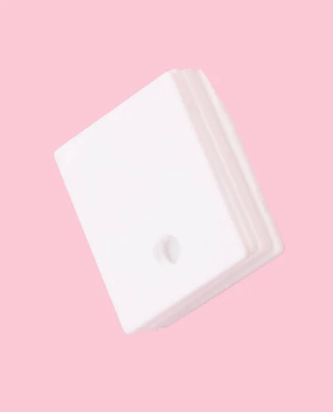Ceramic insulator on isolated Pink Background — Stock Photo, Image