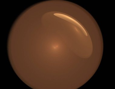 Siyah Renk Üzerine Bir Dijital Fraktal Resmi