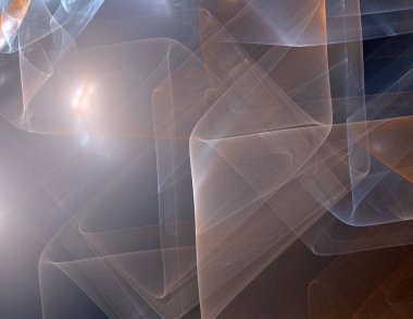 Siyah Renk Üzerine Bir Dijital Fraktal Resmi