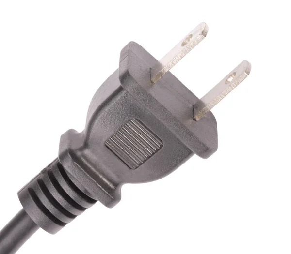 American Outlet Plug met Cord Isolated — Stockfoto