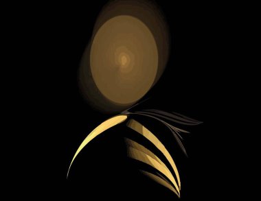 Dijital fraktal ile çok renkli bir çizimi