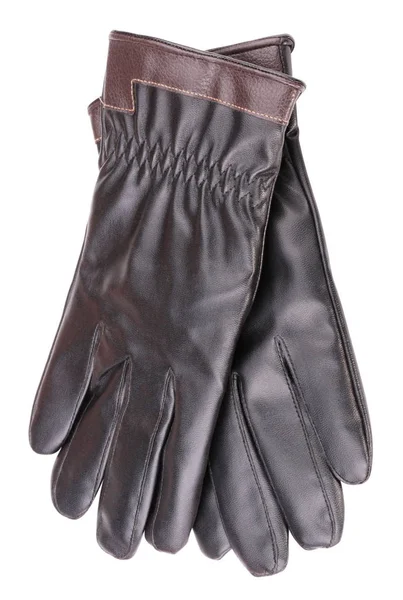 Gants en cuir isolés par temps sec — Photo