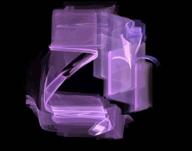 Dijital fraktal ile çok renkli bir çizimi