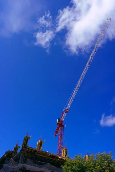 Crane Tower on Sky Background — Stock Photo, Image