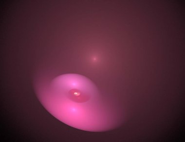 Siyah Renk Üzerine Bir Dijital Fraktal Resmi