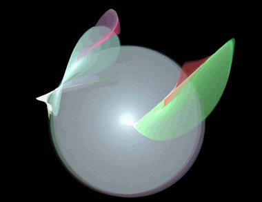 Dijital fraktal ile çok renkli bir çizimi