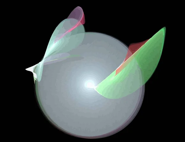 Одна ілюстрація цифрового фракталу з різнокольором — стоковий вектор