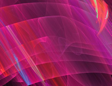 Siyah Renk Üzerine Bir Dijital Fraktal Resmi