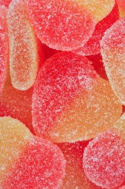 çok renkli meyve jölesi