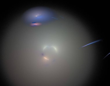 Siyah Renk Üzerine Bir Dijital Fraktal Resmi