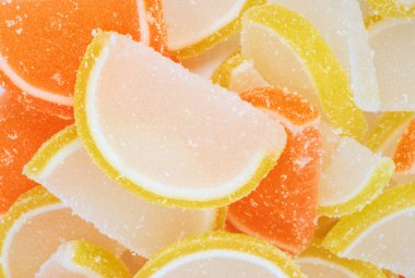 çok renkli meyve jölesi