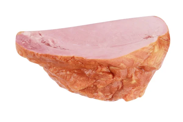 Stück gekochtes und geräuchertes Fleisch isoliert — Stockfoto