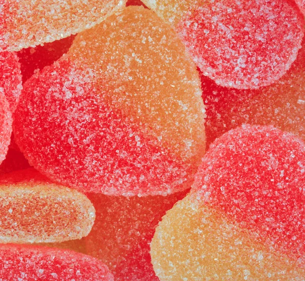 Mange Multicolor Frugt Jelly - Stock-foto