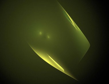 Siyah Renk Üzerine Bir Dijital Fraktal Resmi