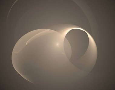 Siyah Renk Üzerine Bir Dijital Fraktal Resmi