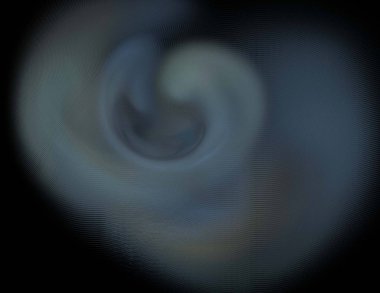 Siyah Renk Üzerine Bir Dijital Fraktal Resmi