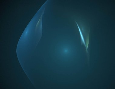 Siyah Renk Üzerine Bir Dijital Fraktal Resmi