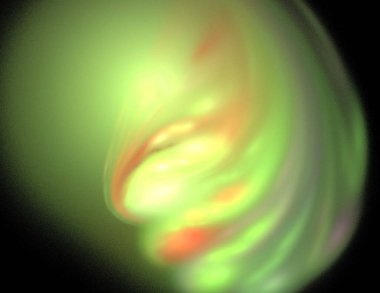 Siyah Renk Üzerine Bir Dijital Fraktal Resmi