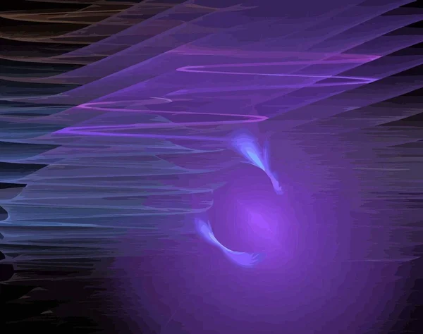Kuva yhdestä digitaalisesta fraktaalista mustalla värillä — kuvapankkivalokuva