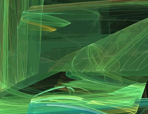 En Illustration av digitala fraktal med multicolor — Stock vektor