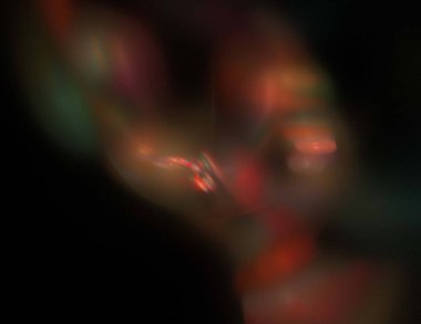 Siyah Renk Üzerine Bir Dijital Fraktal Resmi