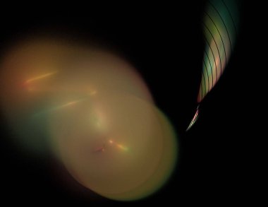 Siyah Renk Üzerine Bir Dijital Fraktal Resmi