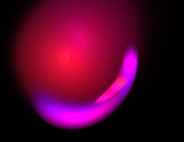 Siyah Renk Üzerine Bir Dijital Fraktal Resmi