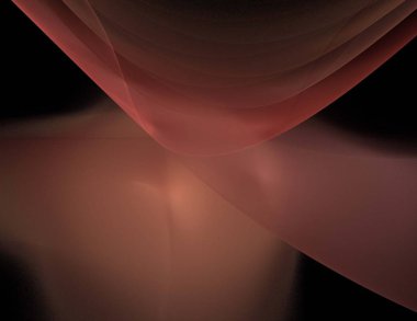 Siyah Renk Üzerine Bir Dijital Fraktal Resmi