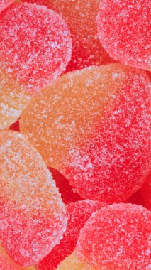 çok renkli meyve jölesi