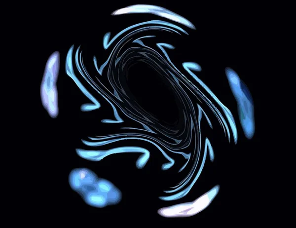 Eine Illustration des digitalen Fraktals mit mehrfarbigem — Stockvektor