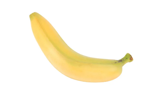 Banana amarela isolada sobre branco — Fotografia de Stock