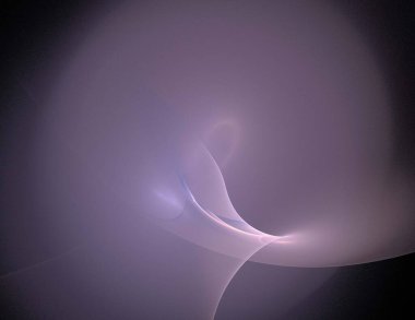 Siyah Renk Üzerine Bir Dijital Fraktal Resmi