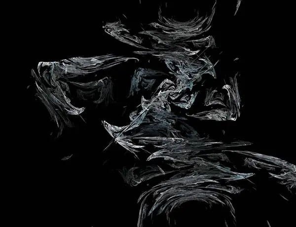 검은 색의 디지털 프랙탈 사진 — 스톡 사진