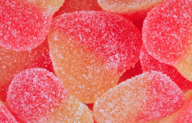 çok renkli meyve jölesi