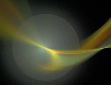 Siyah Renk Üzerine Bir Dijital Fraktal Resmi