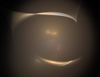 Siyah Renk Üzerine Bir Dijital Fraktal Resmi