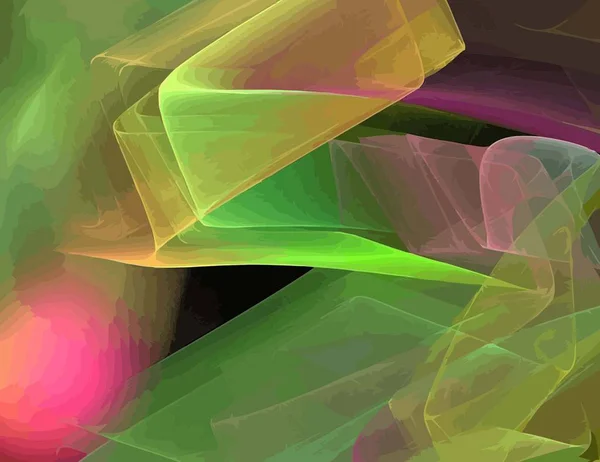 Jeden obrázek digitální fraktální s multicolor — Stockový vektor