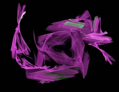 Dijital fraktal ile çok renkli bir çizimi