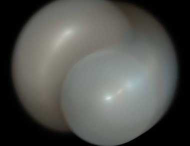 Siyah Renk Üzerine Bir Dijital Fraktal Resmi