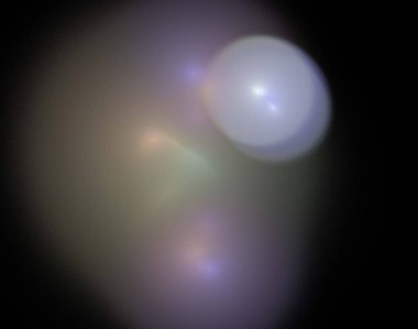 Siyah Renk Üzerine Bir Dijital Fraktal Resmi