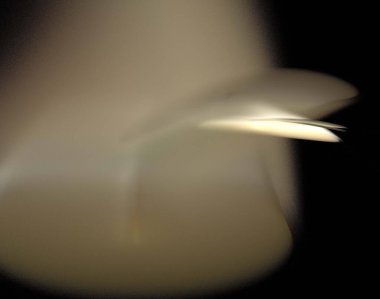 Siyah Renk Üzerine Bir Dijital Fraktal Resmi