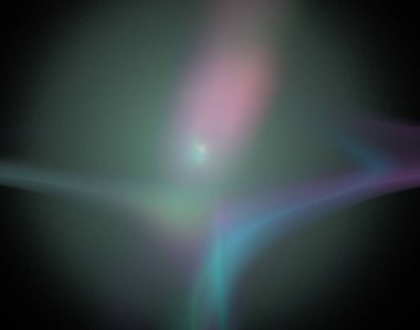 Siyah Renk Üzerine Bir Dijital Fraktal Resmi