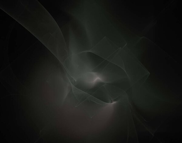 Image of one Digital Fractal on Black Color