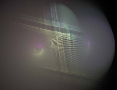 Siyah Renk Üzerine Bir Dijital Fraktal Resmi