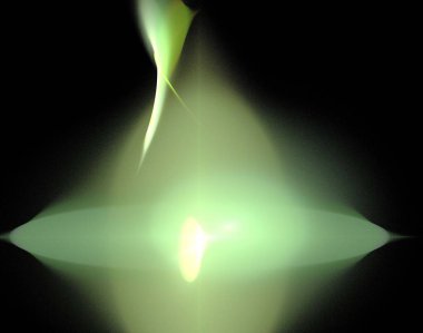 Siyah Renk Üzerine Bir Dijital Fraktal Resmi