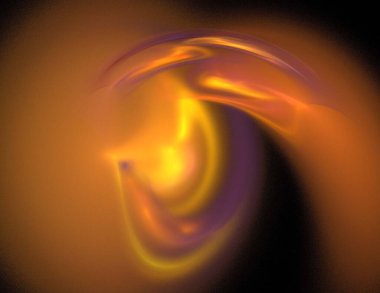 Siyah Renk Üzerine Bir Dijital Fraktal Resmi