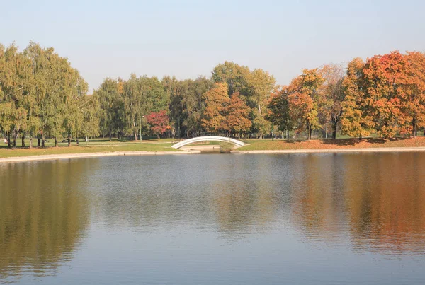 Park Jesienią Październik — Zdjęcie stockowe