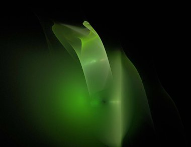 Siyah Renk Üzerine Bir Dijital Fraktal Resmi